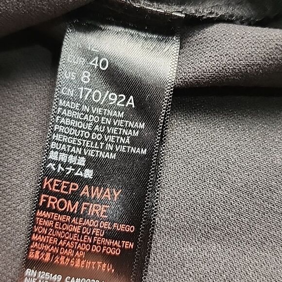 TOPSHOP NWT Black Velvet Mini Dress Front Zipper sz 8 Classy City Preppy Office - Picture 7 of 9